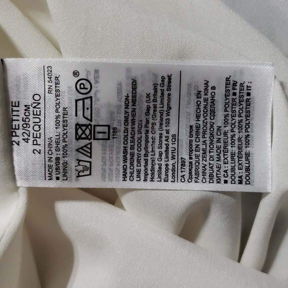 Banana Republic Geometric Color-Block Pleated Midi Dress.  Size: 2P - Picture 7 of 7